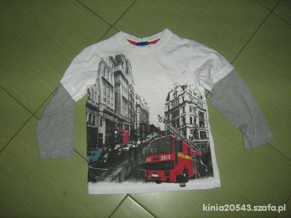 bluzeczka z wozem strazackim 4 5 lata
