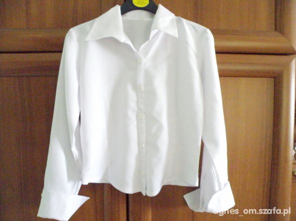 Galowa biała koszula rozpoczęcie roku szkolnego