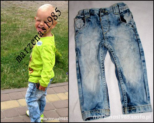 Spodnie cherokee marmurki jeans ombre 86 cm