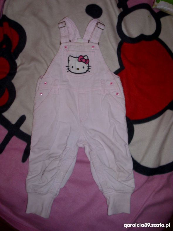 h&m ogrodniczki 86 hello kitty