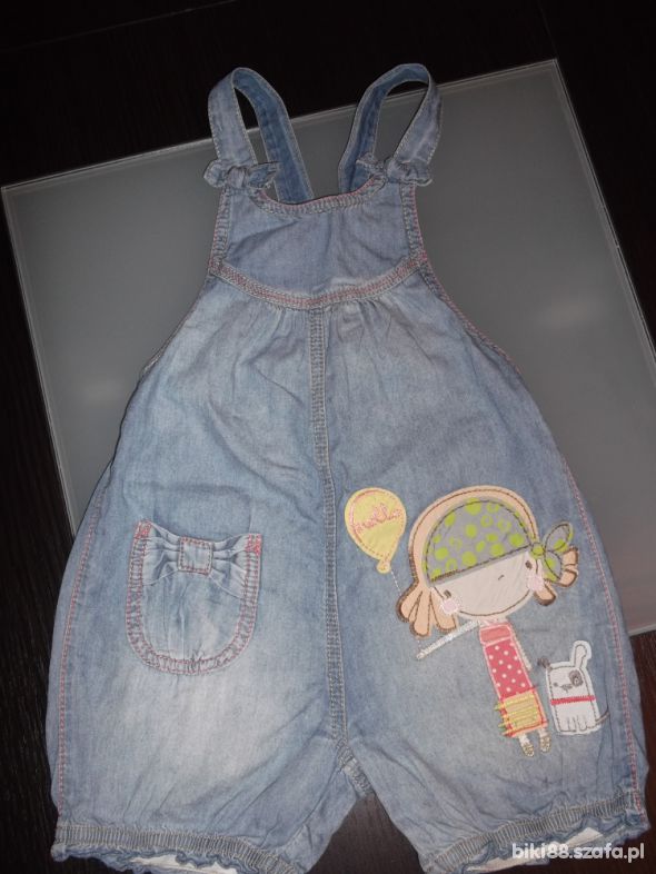 Ogrodniczki Next z Lalą 98 cm