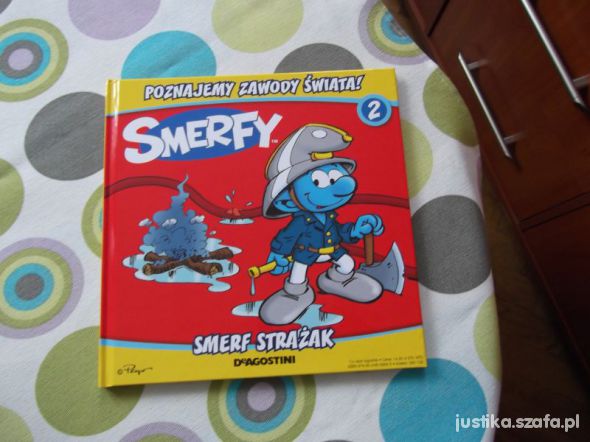 Książeczka Smerfy strażak smerf