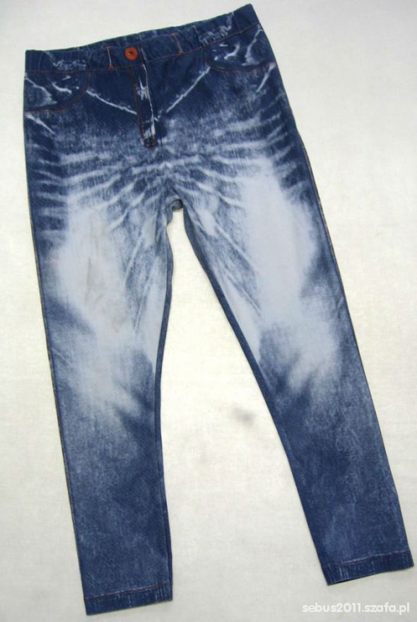 legginsy jeans 134 140 146
