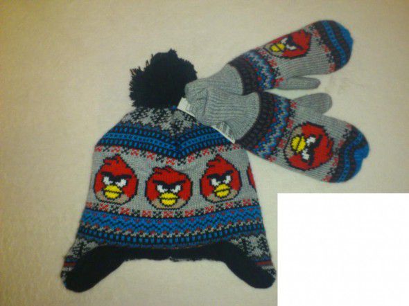 Komplet czapka i rękawiczki Angry Birds H&M NOWY
