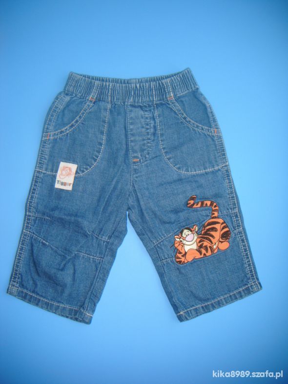 Jeansy z tygryskiem dla małego przystojniaka