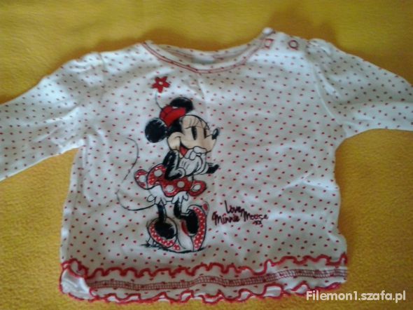 bluzka z myszka minnie r68 Disney