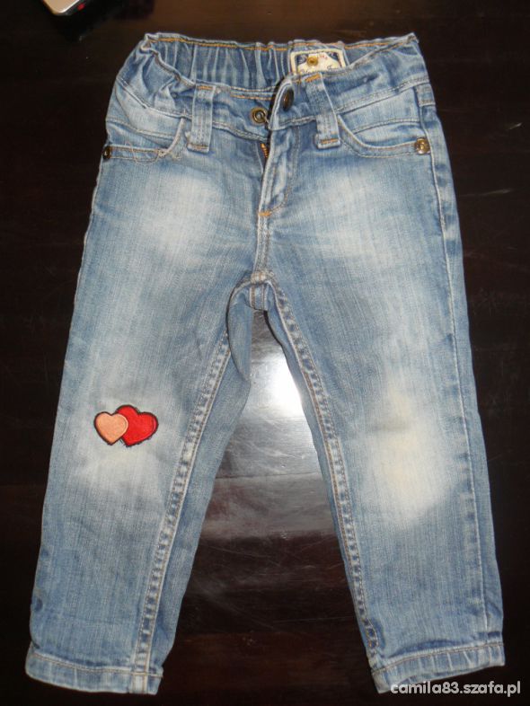 Spodnie dla dziewczynki jeansy r92