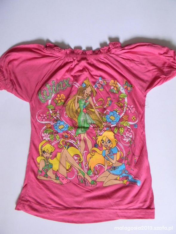 Nowa różowa bluzeczka postacje bajkowe dla dziewcz