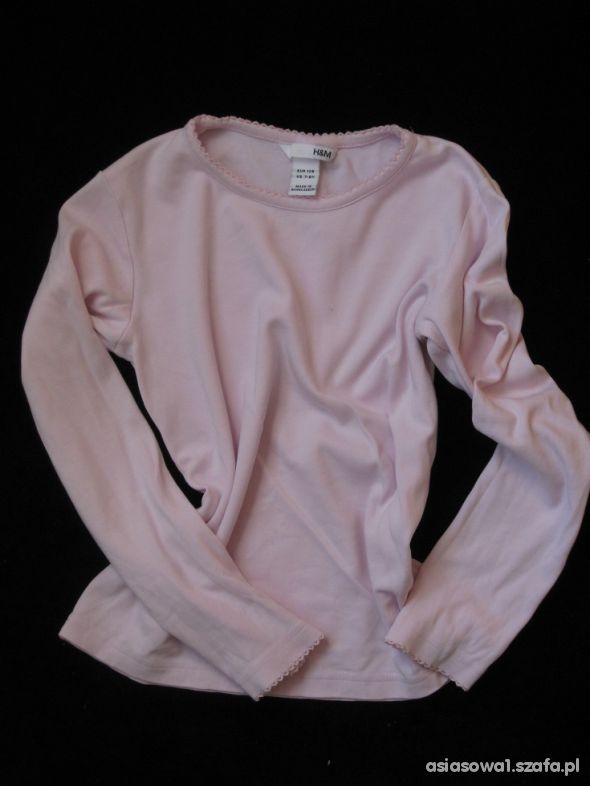 Jasno różowa bluzeczka H&M 128