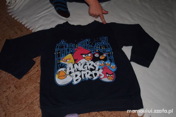 116 122 bluza ANGRY BIRDS nocą ULUBIONA