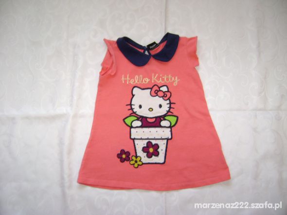 Sanrio Hello Kitty sukienka roz 2 3 lata 92 98 cm