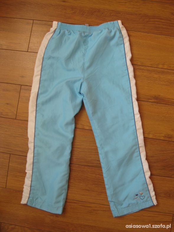GIRL2GIRL błękitne ocieplane spodnie 116