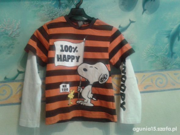 bluzka na długi rękaw ze Snoopym