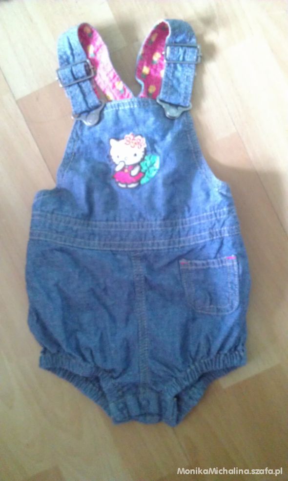 OGRODNICZKI H&M HELLO KITTY 68 74