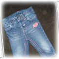 śliczne spodnie jeansowe rułki 62