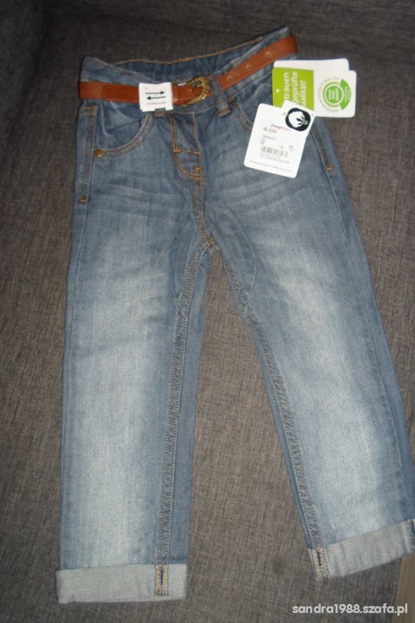Nowe jeansy dla dziewczynki TOPOLINO 98