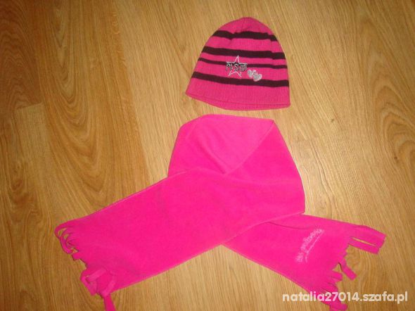 różowa czapka szalik gratis