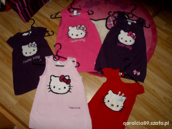 h&m hello kitty sukienko tuniczki 86