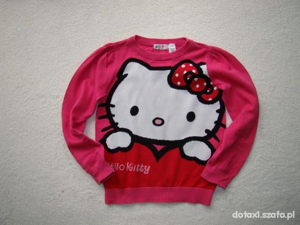 Piekny sweterek H&M hello kitty r 110 116