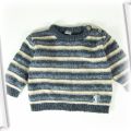 Sweterek wełniany dla chłopca paski