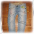 next śliczne rurki jeansy dla córeczki j nowe 104