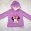 Disney firoletowa bluza polar cekiny roz 18 24 msc