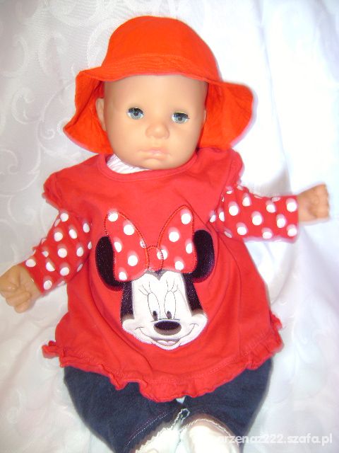 Disney czerwona bluzkaroz new born