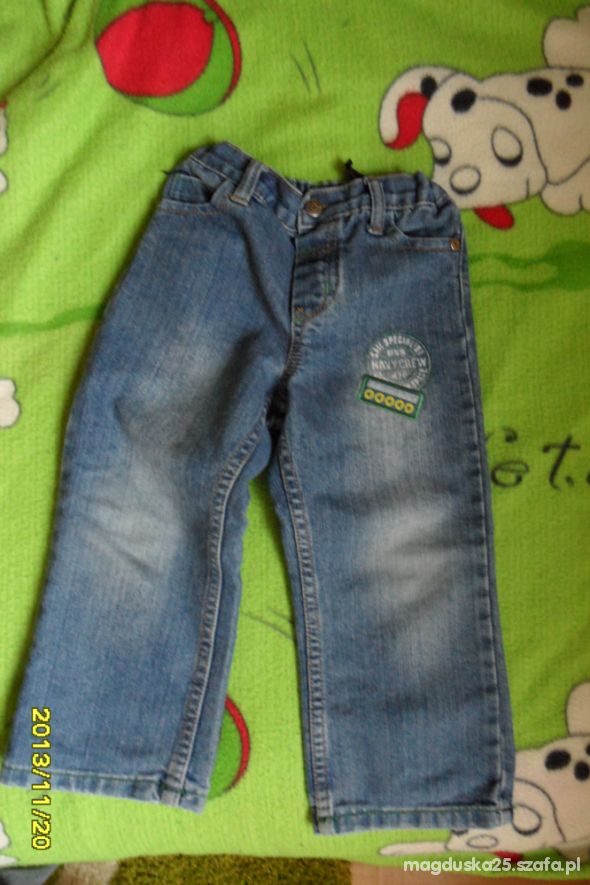 SPODNIE jeansowe JEANSY St Barnard Rozm 98