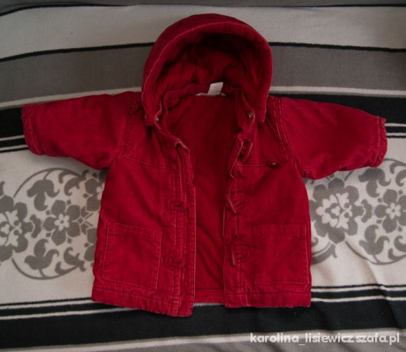 czerwona kurtka na zimę