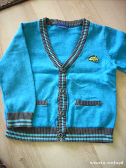 Niebieski kardigan r 98 104