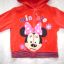 Disney czerwona welurowa bluza roz 2 3 lata 92 98