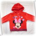 Disney czerwona welurowa bluza roz 2 3 lata 92 98