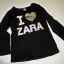 r 104 czarna bluzka I love ZARA