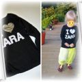 r 104 czarna bluzka I love ZARA