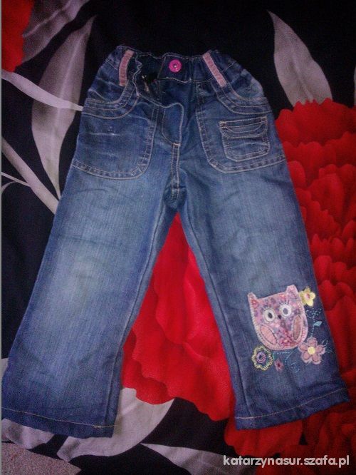 ocieplane jeansy