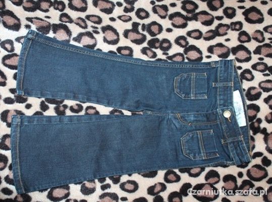 jeansowe spodnie H and M 86 cm