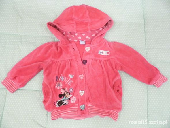 Bluza z myszka minnie r 74 DISNEY