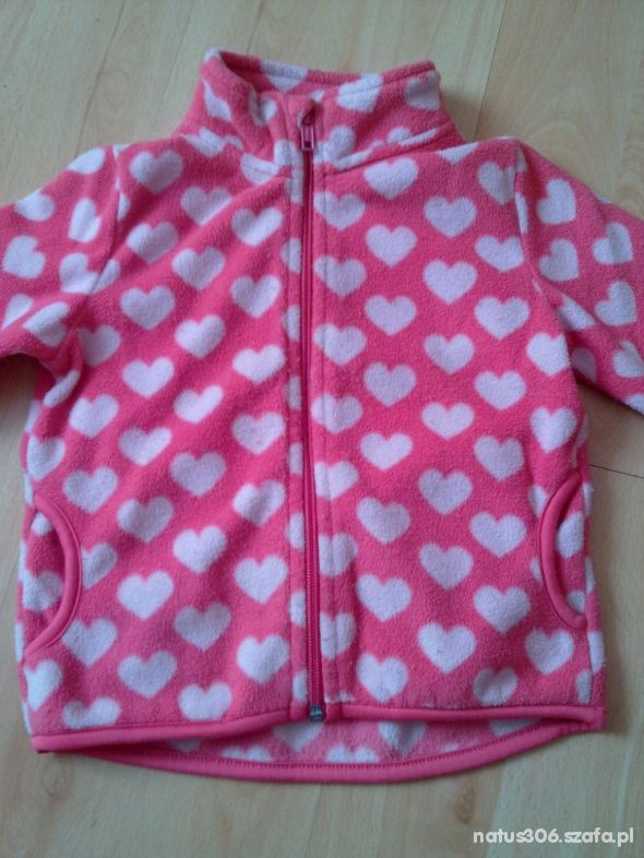 H&M bluza polarek serca 86 92