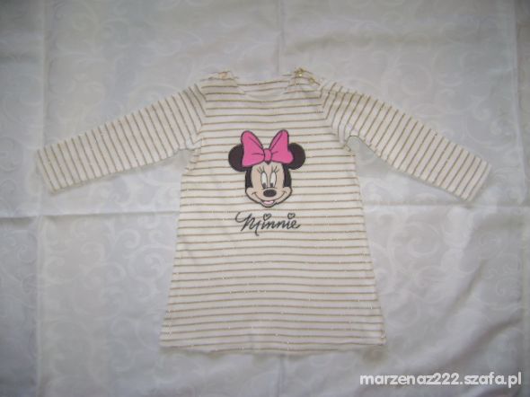 Disney sukienka w paski roz 12 18 msc 80 86 cm