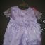fioletowa połyskująca sukienka firmy mothercare