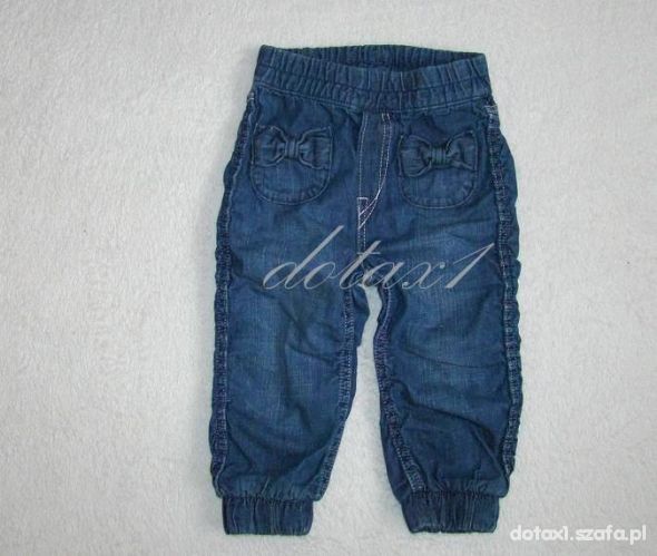 Spodenki jeans H&M r 86 kokardki