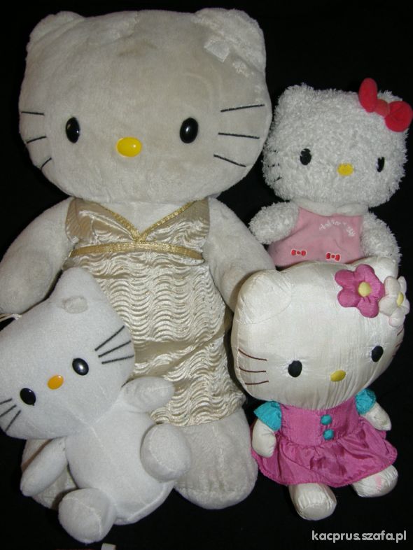 Hello Kitty Duży kotek i 3 średnie