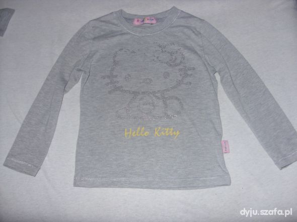 Szara bluzeczka z Hello Kitty roz 12 18 m