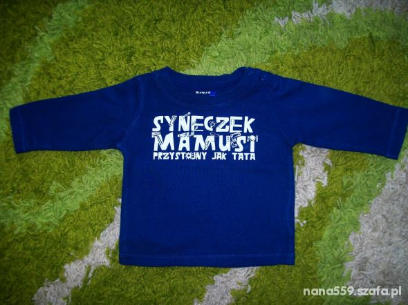 bluzeczka 62 syneczek mamusi przystojny jak tata