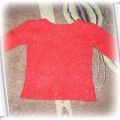 czerwony wełniany sweterek rozmiar 104