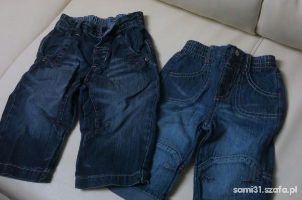 2 pary spodni jeansów