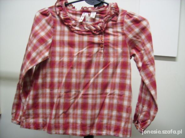 Bluzka koszula Okaidi dla dziewczynki 126 cm 8lat