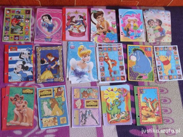 Karteczki śnieżka kopciuszek król lew