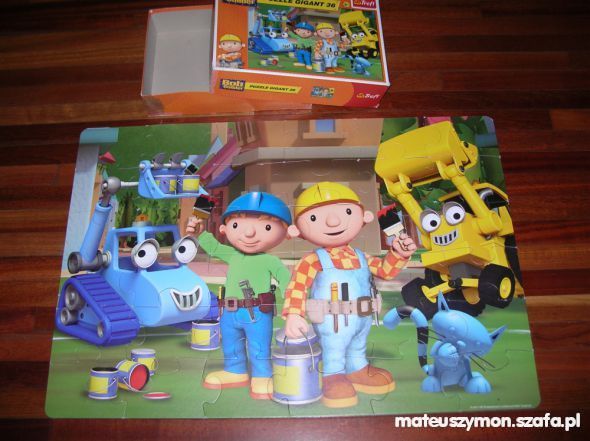 puzzle gigant z Bobem Budowniczym