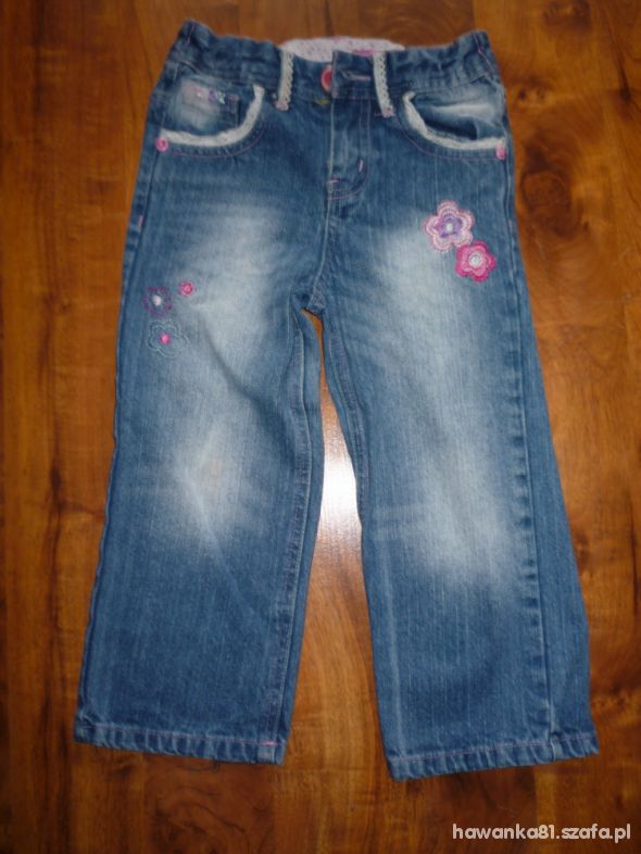 Super cieniowane dżinsy na małą modelkę 5 6 lat